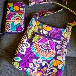 Vera Bradley purse and matching wallet